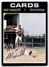 1971 Topps Dal Maxvill St. Louis Cardinals #476