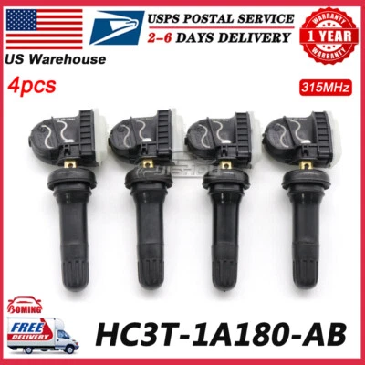 4PCS HC3T-1A180-AB TIRE PRESSURE SENSOR TPMS For FORD F-250 SUPER DUTY FUSION US - Image 1 of 4