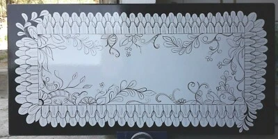 Tavolo in pietra lavica dell'etna dipinto a mano. - Immagine 1 di 4