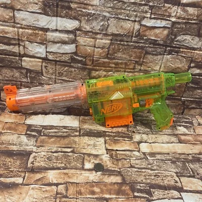 Pistola bláster de dardos Nerf Recon CS-6 transparente verde neón y transparente con cargador - PROBADA Foto 1 de 4