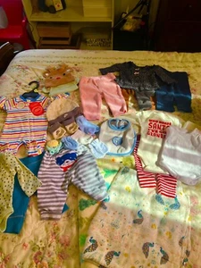 Boys Girls Clothes Lot Size Newborn Mixed Brands some NEW Reborn Dolls - Picture 1 of 12