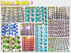 Chandelier Garland Wedding Droplets Chic Crystals Beads Decorations Deco Drops - Picture 1 of 70