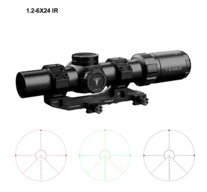 LPVO 1.2-6X24 Rifle scope 30mm tube + illuminated reticule - Picture 1 of 5