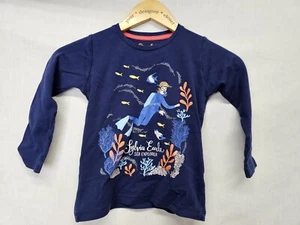 Piccolina Tee Size 5T Girls Sylvia Earle Sea Explorer Scuba Marine Biology Blue - Picture 1 of 3