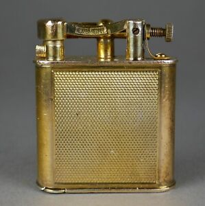 Fine Vtg Art Deco France Dunhill Lift Arm Gold Plated Cigarette Tobacco Lighter