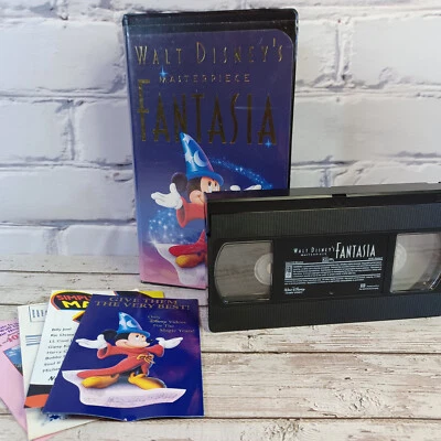 FANTASIA 1991 Walt Disney's Masterpiece VHS Tape # 1132 - Image 1 of 4
