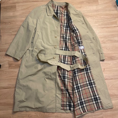 SAINT LAURENT (YSL) vintage Yves Saint Laurent trench coat giacca invernale con cintura beige uomo taglia XL