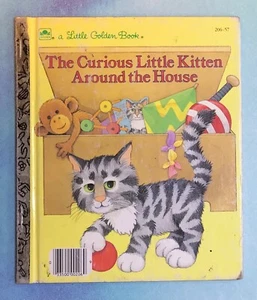 The Curious Little Kitten Around The House A Little Golden Book 1986 hardcover - Picture 1 of 5
