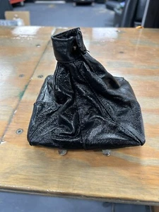 Stivale cambio Alfa Romeo Milano in pelle nera - Foto 1 di 8