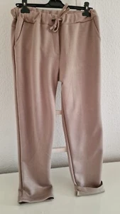 Jogpants Made in Italy Taupe´ Gr 44 bequem locker sitzend seitlich Taschen - Bild 1 von 3
