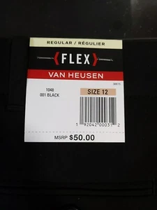 Van Heusen Boys' Big Flex Stretch Flat Front Dress PantsSz 12 Regular #TB3 - Picture 1 of 3