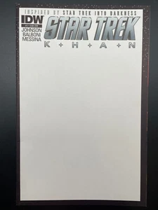 IDW STAR TREK KHAN #2 BLANK SUB COVER - Picture 1 of 2