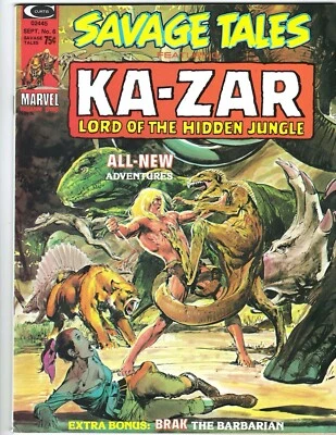 Savage Tales #6 1974 casi nuevo - ¡Ka-Zar The Savage! Arte de portada de Neal Adams envío combinado Foto 1 de 2