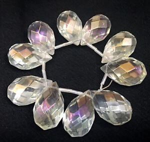 Araña De Dijes Kitsch Cristales de vidrio 25 piezas de artesanías Gotas Gotas De Perlas