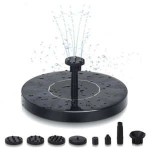 1.5W Solar Springbrunnen Teichpumpe Fontäne Wasserspiel für Außen Teich VogelBad - Bild 1 von 11