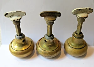 Vintage Brass Closet Door Door Knobs - Three - Picture 1 of 5