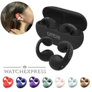 CUFFIA CUFFIE AMBIE GANCIO PER L'ORECCHIO B.T 5.3 AURICOLARI TOP QUALITY - Foto 1 di 7