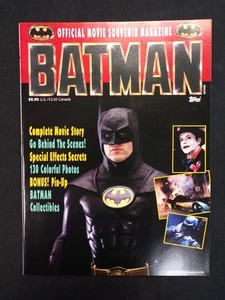 BATMAN TOPPS OFFICIAL MOVIE SOUVENIR MAGAZINE 1989 MICHAEL KEATON - Picture 1 of 3