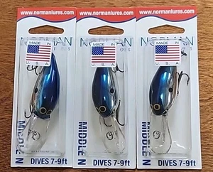 Lot Of 3. Vintage Norman Middle N. 7-9ft. Chrome/Blue - Picture 1 of 5