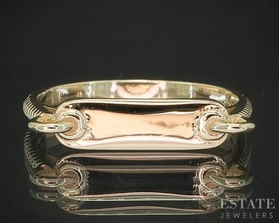 10k Yellow Gold Signet Ladies Stack Band 1.3g i20191b - Image 1 of 4