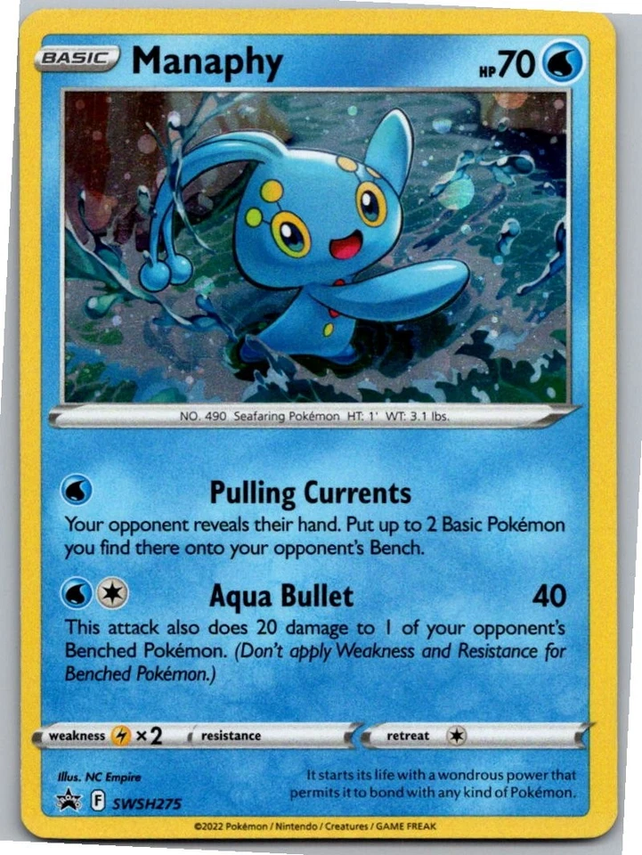 Manaphy - Promo SWSH: Sword & Shield Promo Cards SWSH275 NM Holo - Image 1 of 2
