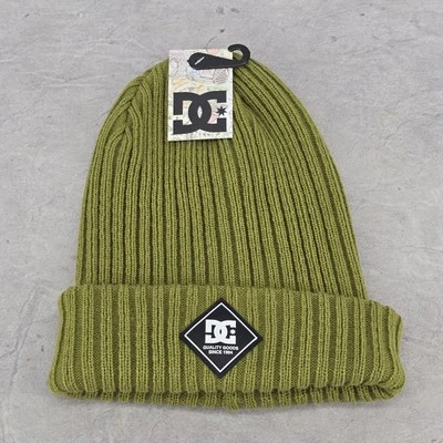 DC Shoes Gorro Para Hombre Verde Oliva Elastizado Acanalado Tejido Puños Gorra Talla Única Foto 1 de 4