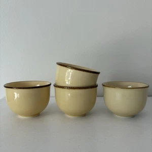 Set (4) Pottery Barn Asian Yellow-Gold Tea Sake Cups - Picture 1 of 13