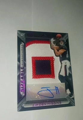 2025 Panini Black Sizeable Signatures Jayden Higgins Autograph /50 Rc #SSR-JHS🔥 - Image 1 of 2