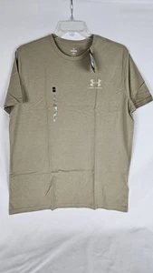 Nuovo con etichetta! T-shirt uomo Under Armour stile sportivo TAN LOGO ritorno a scuola taglia XL - Foto 1 di 7