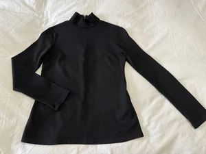 Kate Spade | Damen 2 | Schwarz Ponte Stehkragen Langarm Oberteil Reißverschluss hinten - Bild 1 von 8