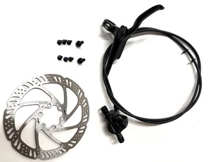 Tektro HD-M285 Hydraulic MTB Rear Bike Disc Brake Set  1370mm  + 160mm Rotor - Picture 1 of 10