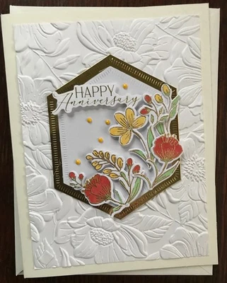 Handmade Greeting Card - Happy Anniversary, Anniversary Card - Image 1 of 2