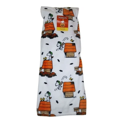 Peanuts Snoopy Halloween Pet Throw Blanket 60"x70" By Berkshire Orange Doghouse - Image 1 of 4