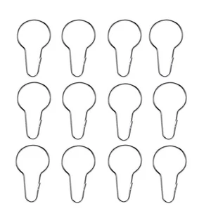 12 Stück Gardinenhaken für Gardinen Holdback Dekohaken Duschgardinen Ringe - Bild 1 von 12