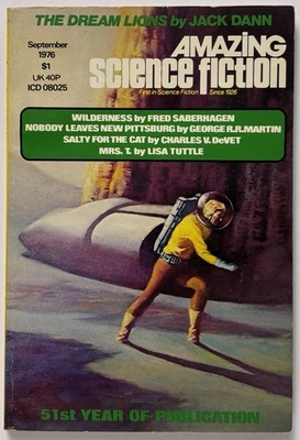 AMAZING Science Fiction (Sept 1976) GEORGE R R MARTIN KEY! GRRM Vintage SciFi VG - Image 1 of 4