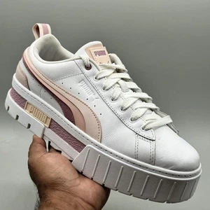 Puma Women's Size 9 Mayze Platform White Sneakers Casual Shoes - Picture 1 of 13