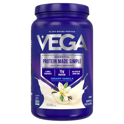 Proteína Vega Hecha Simple en Polvo Vainilla - Base Vegana Libre de Stevia... Foto 1 de 4