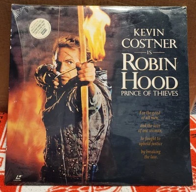 Robin Hood: Prince of Thieves (Laserdisc, 1991) New In Wrap - Image 1 of 4