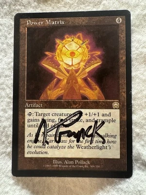 MTG - Power Matrix - Mercadian Masques - NM - Artist Proof / Signed By A.Pollack - Image 1 of 2