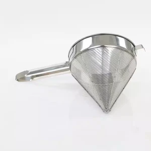 Stainless Steel 12 In. Fine China Cap Strainer - Picture 1 of 5