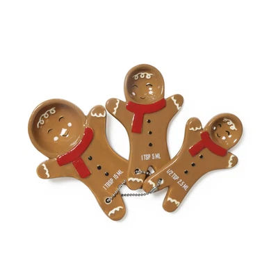 Bullseye Playground 2025 Ceramic Christmas Gingerbread Man Measuring Spoons - Image 1 of 4