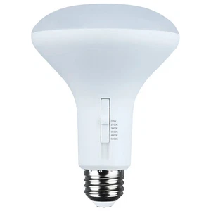 8.5 Watt BR30 LED - CCT Select - Dim to Warm - White Finish - 120 Volt - 12PK - Picture 1 of 2