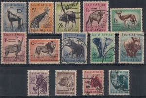 AFRICA DEL SUD 1954 Serie ordinaria, animali 14v us - Picture 1 of 1