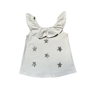 Hanna Andersson Starry Popover Ruffle Tank Top Size 5 - Picture 1 of 6