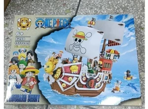 One Piece Thousand Sunny Ship 9 figures 1484 pcs compatible block Japan - Picture 1 of 6