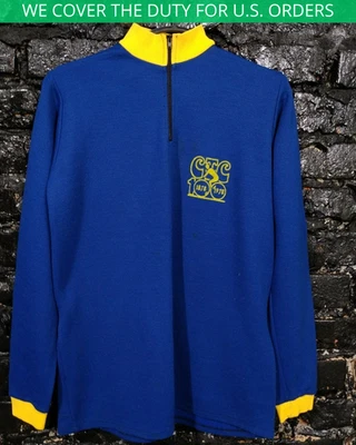 Camiseta deportiva de ciclismo acrílica vintage años 70 manga larga 1878-1978 camisa para hombre talla M Foto 1 de 4