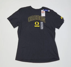 Nike Oregon Ducks Short Sleeve Shirt UofO Mens Large Black Yellow O - Picture 1 of 4