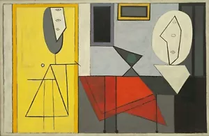 Impresión artística sobre lienzo The Studio de Pablo Picasso como HIQU - Imagen 1 de 2