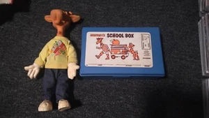 Toys R Us Geoffrey Bendy Doll 1986 School Box 1981 TRU 'R' Sterling Plastics - Picture 1 of 8