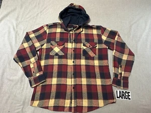 Molokai Surf Co. - Para hombres Rojo Cuadros - Sudadera con Capucha Abotonada TALLA L - Grande - MOLOKAI - Imagen 1 de 17